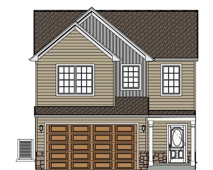 Rutherford 233 Front Elevation (002)