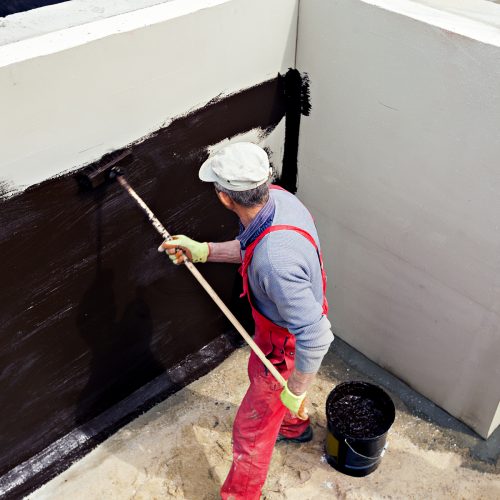 Waterproofing foundation building Waterproofing foundation building